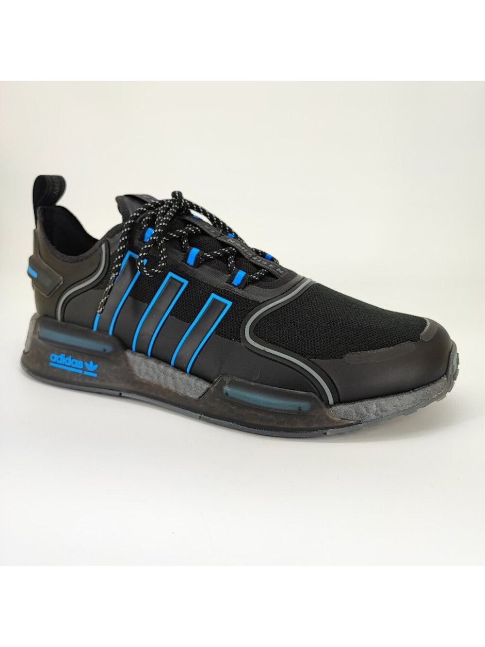 adidas NMD V3 Black Pulse Blue Men's Size 12 US Running Sneakers Shoes HQ6637